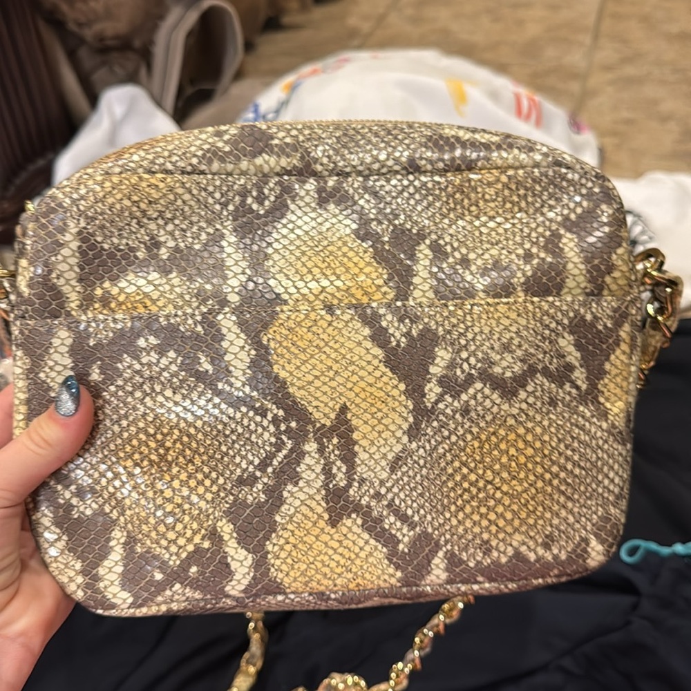 Kelly wynne snakeskin purse